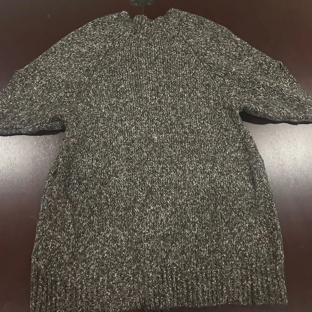 Michael Kors Women's Brown Tunic Sweater Size M Workwear Knit V Neck